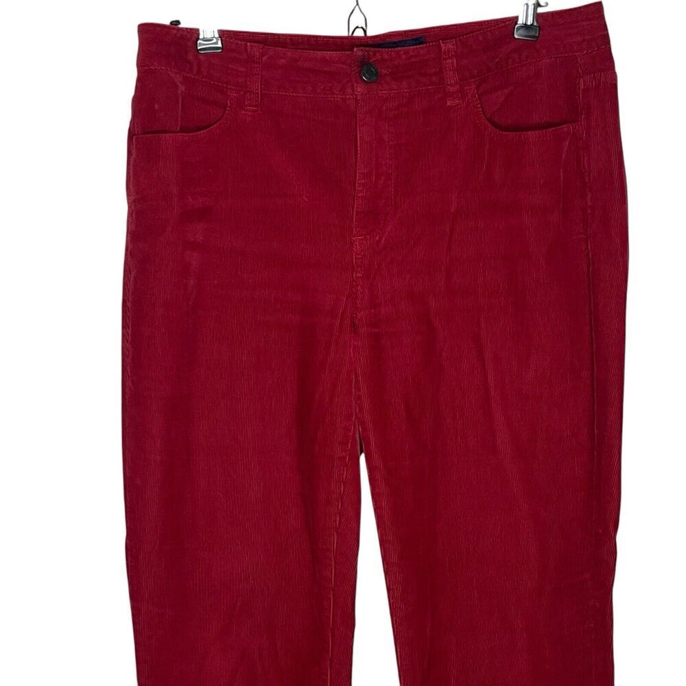 Talbots Heritage Corduroy Pants Women's Size 8 Straight Leg Cotton Stretch Red - Picture 3 of 8